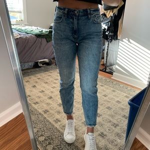 Acid Wash High Waisted Abercrombie Jeans